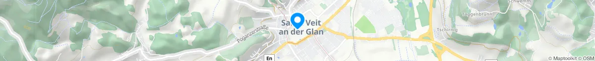 Kartendarstellung des Standorts für Vitus Apotheke in 9300 Sankt Veit/Glan
